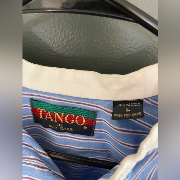 Vintage! Tango by Max Raab Band-Collar Shirt - Picture 2 of 3